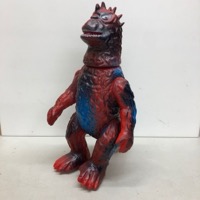 ブルマァク バラン 赤成型 青スプレー ソフビ フィギュア 東宝 当時物